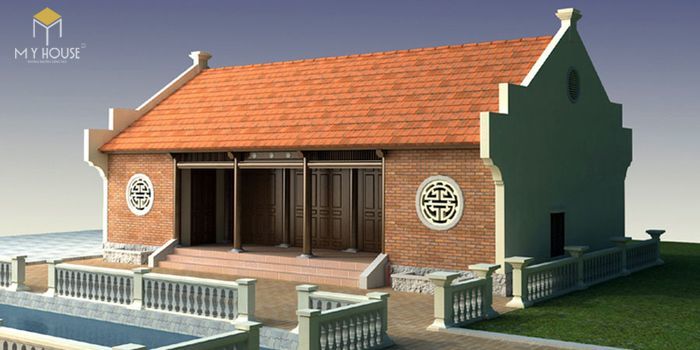 Mẫu nhà gỗ 3 gian 8 cột